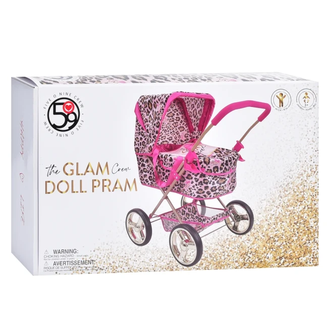 Коляска для ляльок Fiveonine T723032 (класична, люлька, кошик)