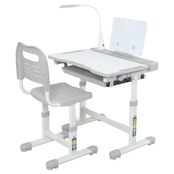 Детская парта Bambi M 5068-11 (1 стул, регулируемая высота, подставка, лампа)