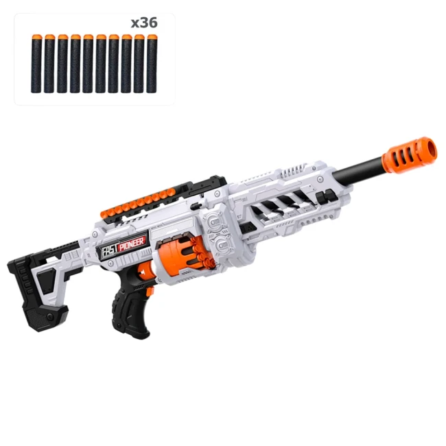 Игрушечный автомат Fast Pioneer BIG502 (36 мягких пуль, на батарейках) Игрушечный автомат Fast Pioneer BIG502 (36 мягких пуль, на батарейках)