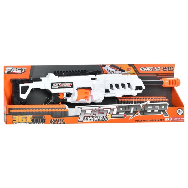 Игрушечный автомат Fast Pioneer BIG502 (36 мягких пуль, на батарейках) Игрушечный автомат Fast Pioneer BIG502 (36 мягких пуль, на батарейках)