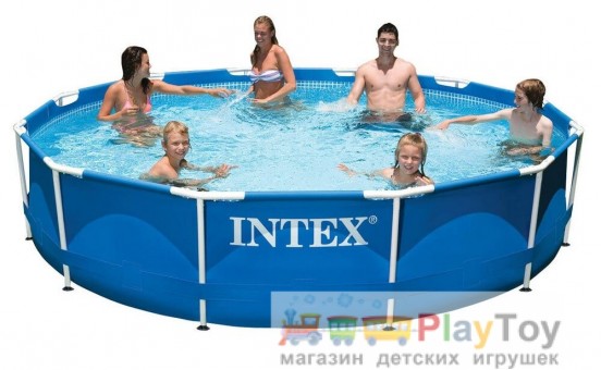 Каркасный бассейн Intex 28210 круглый 366х76 см Каркасный бассейн Intex 28210 круглый 366х76 см