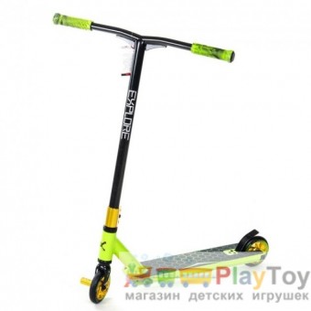 Труковий самокат Explore Cross Deluxe, система HIC, підшипники ABEC 9, колеса діаметр 110 мм.