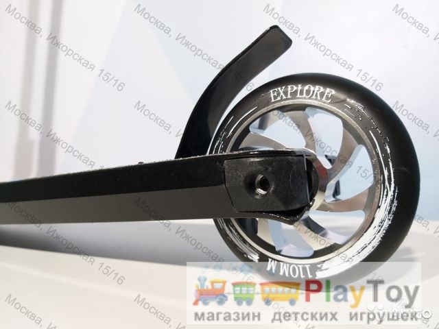 Трюковой самокат Explore Cross Deluxe, система HIC, подшипники ABEC 9, колеса диаметр 110 мм