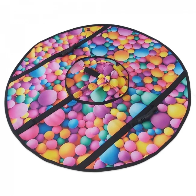 Тюбинг 100 см "Шарики", надувные санки-ватрушка для снега Тюбинг 100 см "Шарики", надувные санки-ватрушка для снега