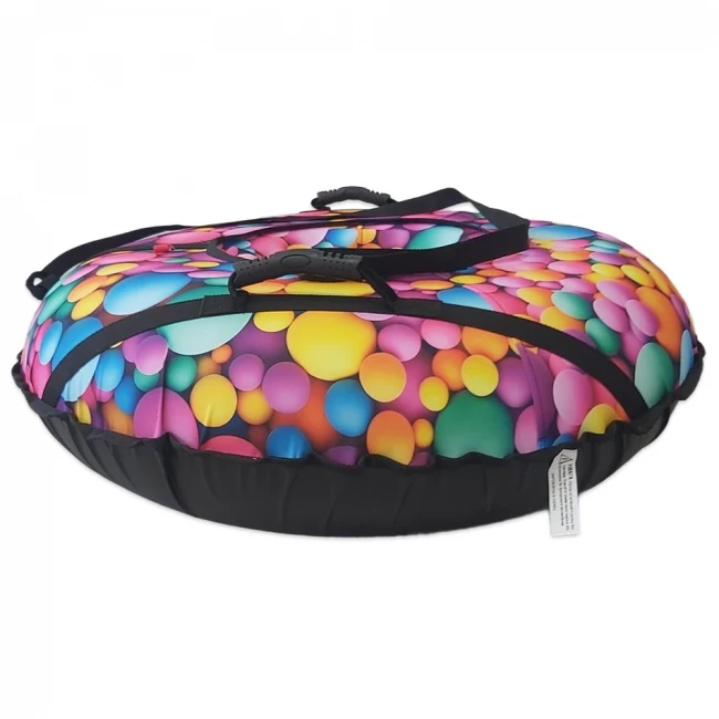 Тюбинг 100 см "Шарики", надувные санки-ватрушка для снега Тюбинг 100 см "Шарики", надувные санки-ватрушка для снега