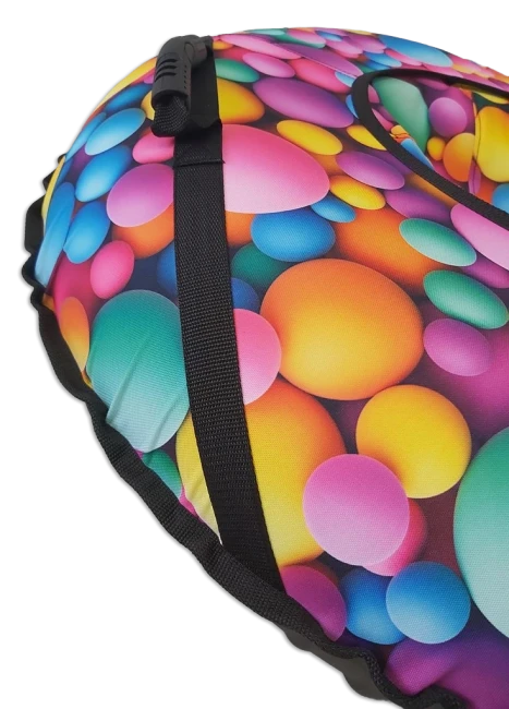 Тюбинг 100 см "Шарики", надувные санки-ватрушка для снега Тюбинг 100 см "Шарики", надувные санки-ватрушка для снега