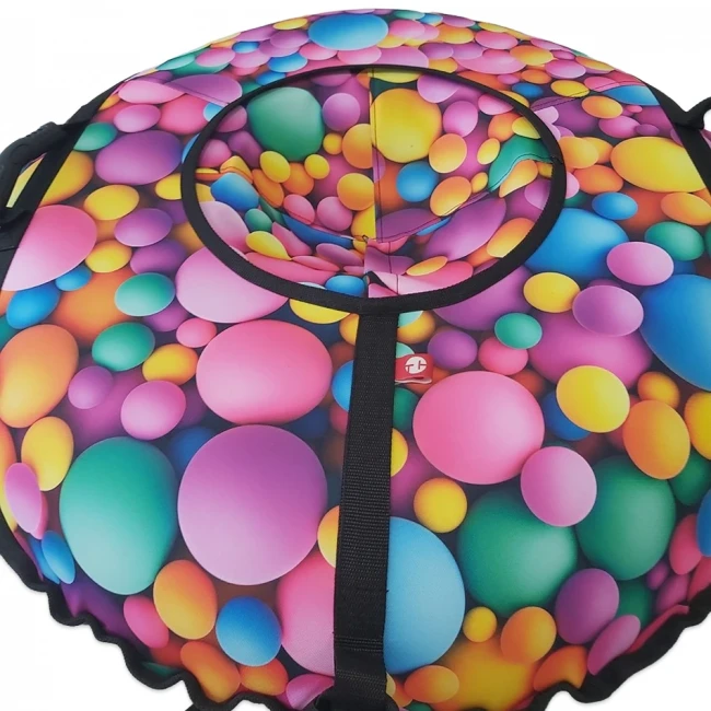 Тюбинг 100 см "Шарики", надувные санки-ватрушка для снега Тюбинг 100 см "Шарики", надувные санки-ватрушка для снега
