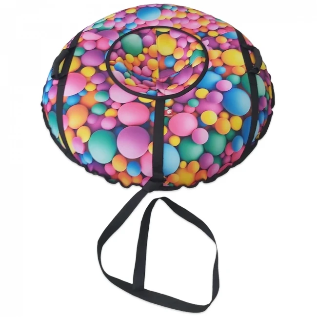 Тюбинг 100 см "Шарики", надувные санки-ватрушка для снега Тюбинг 100 см "Шарики", надувные санки-ватрушка для снега