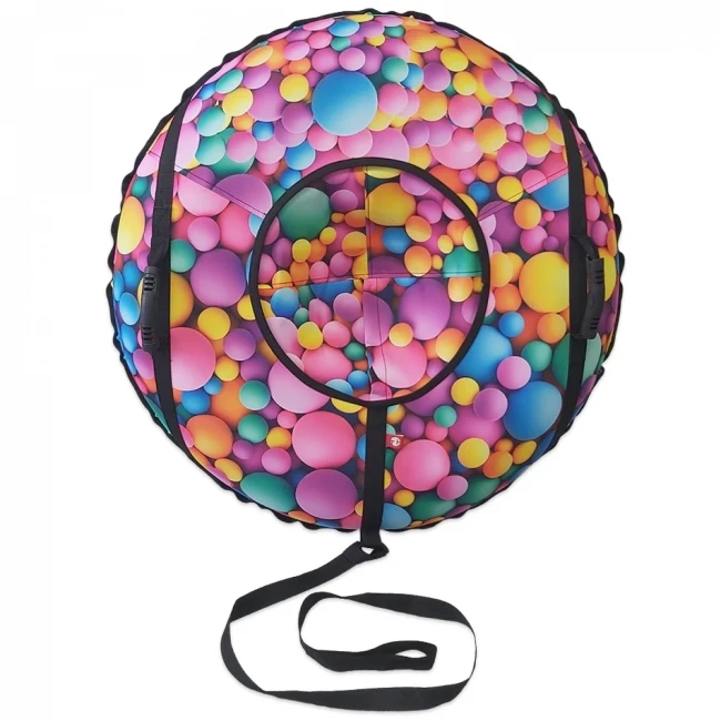 Тюбинг 100 см "Шарики", надувные санки-ватрушка для снега Тюбинг 100 см "Шарики", надувные санки-ватрушка для снега