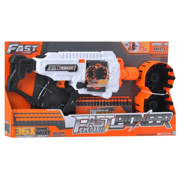 Игрушечный автомат Fast Pioneer BIG503 (36 мягких пуль, на батарейках) Игрушечный автомат Fast Pioneer BIG503 (36 мягких пуль, на батарейках)