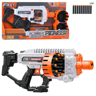 Игрушечный автомат Fast Pioneer BIG503 (36 мягких пуль, на батарейках)