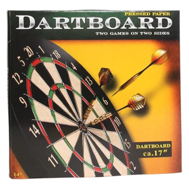 Дартс DartBoard ZZYW 17 H (40x40 см, 6 дротиків, двосторонній)