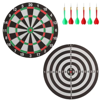 Дартс DartBoard ZZYW 17 H (40x40 см, 6 дротиків, двосторонній)
