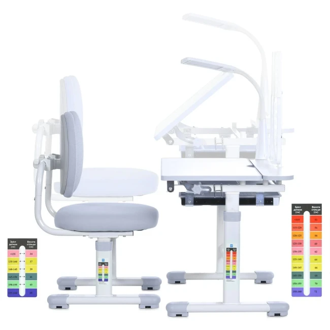 Детская парта Bambi M 6136-11 (1 стул, регулируемая высота, подставка, лампа) Детская парта Bambi M 6136-11 (1 стул, регулируемая высота, подставка, лампа)