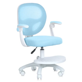 Детское кресло Bambi M 6056-4 с подлокотниками, сетка, подножка, блокировка колёс