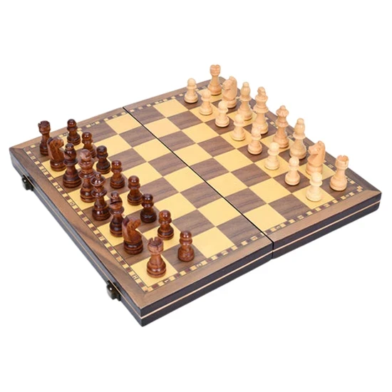 Шахматы TD202355, деревянная магнитная доска (30x31 см) и фигуры с дерева Шахматы TD202355, деревянная магнитная доска (30x31 см) и фигуры с дерева