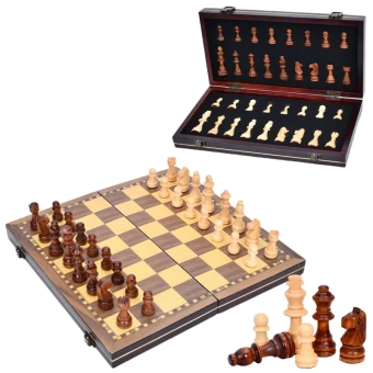 Шахматы TD202355, деревянная магнитная доска (30x31 см) и фигуры с дерева