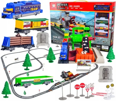 Железная дорога BSQ 2085 (78 элементов, длина пути 1067 см)