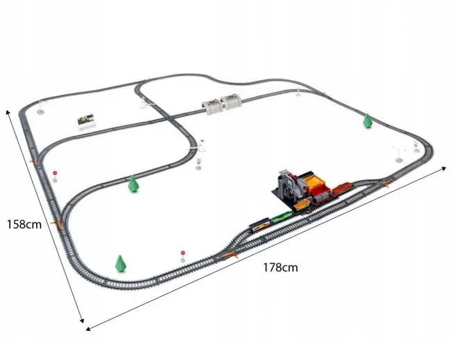 Залізниця BSQ 2085 (78 елементів, довжина колії 1067 см)