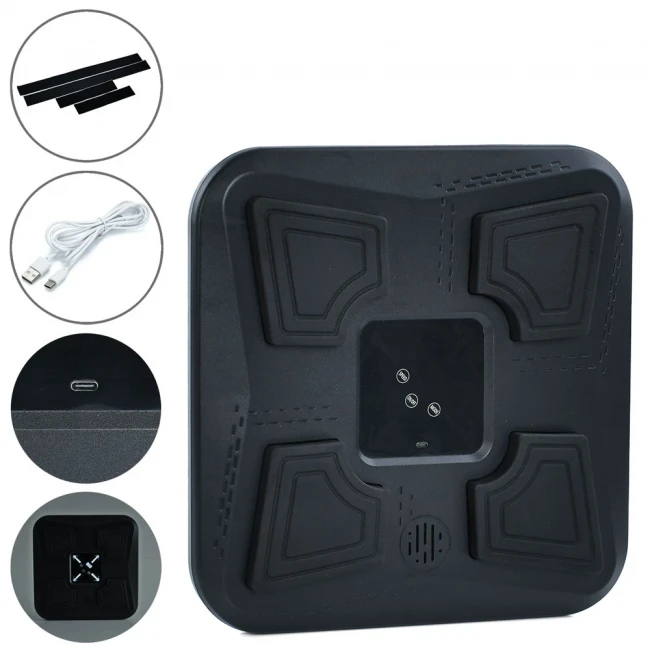 Музичний боксерський тренажер Profi MS 4442 (4 цілі, підсвічування, музика, bluetooth, акумулятор)