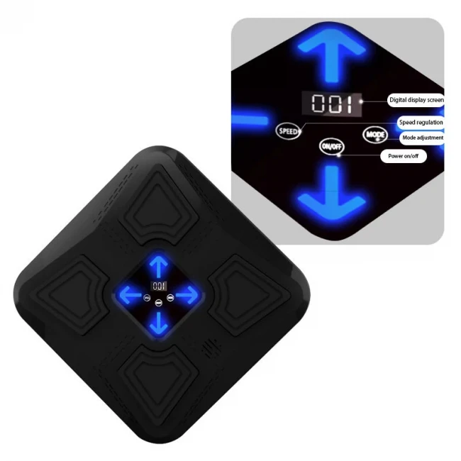 Музичний боксерський тренажер Profi MS 4442 (4 цілі, підсвічування, музика, bluetooth, акумулятор)