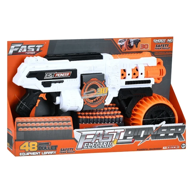 Игрушечный автомат Fast Pioneer BIG509 (48 мягких пуль, на батарейках)