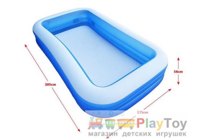 Детский надувной бассейн Intex (58484) прямоугольный 305 х 183 х 56