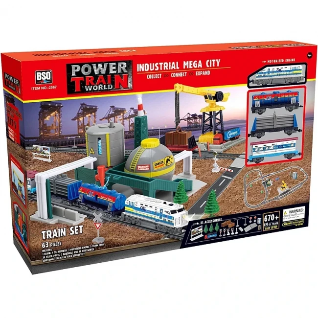 Железная дорога BSQ 2087 (63 элемента, длина пути 670 см)