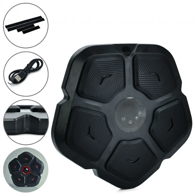 Музичний боксерський тренажер Profi MS 4451 (5 цілей, підсвічування, музика, bluetooth, акумулятор)