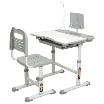 Детская парта Bambi M 4428-11 (стул, регулируемая высота, подставка, лампа)