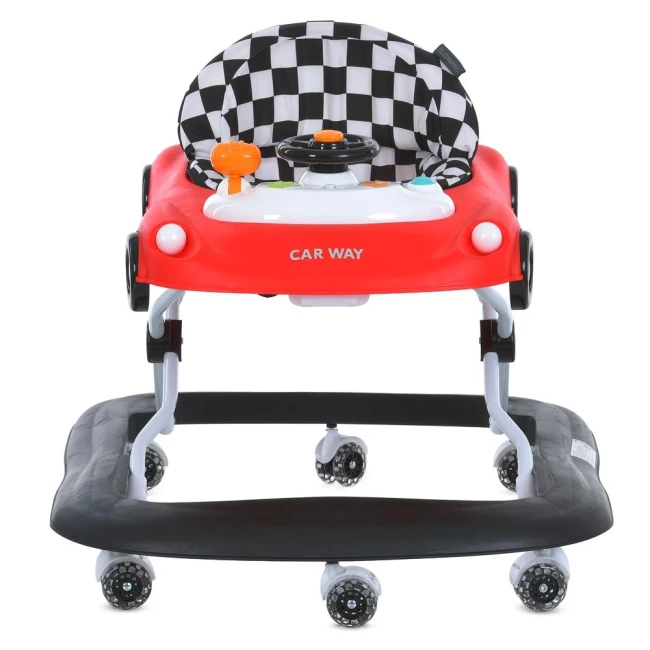 Ходунки для малыша El Camino ME 1216 CAR WAY Red-Black (игровая панель, музыка, свет, стопоры) Ходунки для малыша El Camino ME 1216 CAR WAY Red-Black (игровая панель, музыка, свет, стопоры)