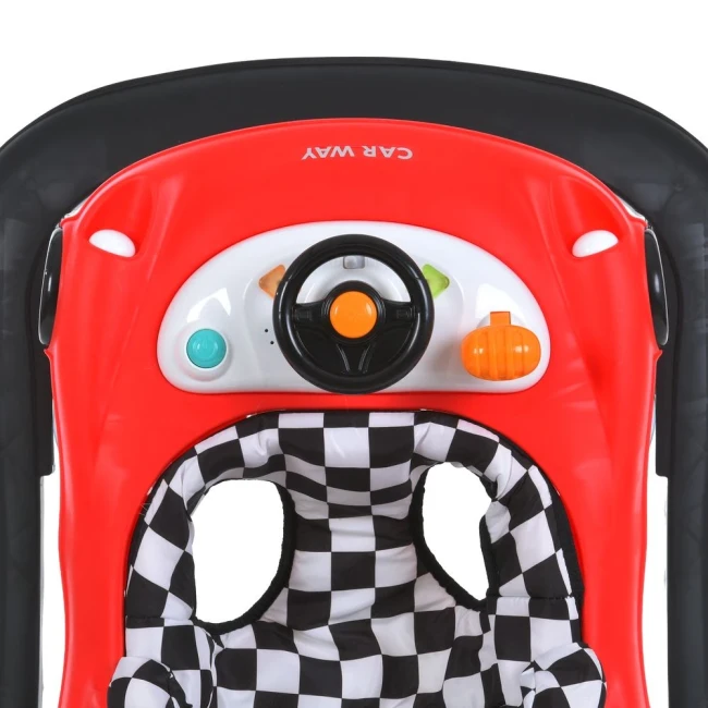 Ходунки для малыша El Camino ME 1216 CAR WAY Red-Black (игровая панель, музыка, свет, стопоры) Ходунки для малыша El Camino ME 1216 CAR WAY Red-Black (игровая панель, музыка, свет, стопоры)