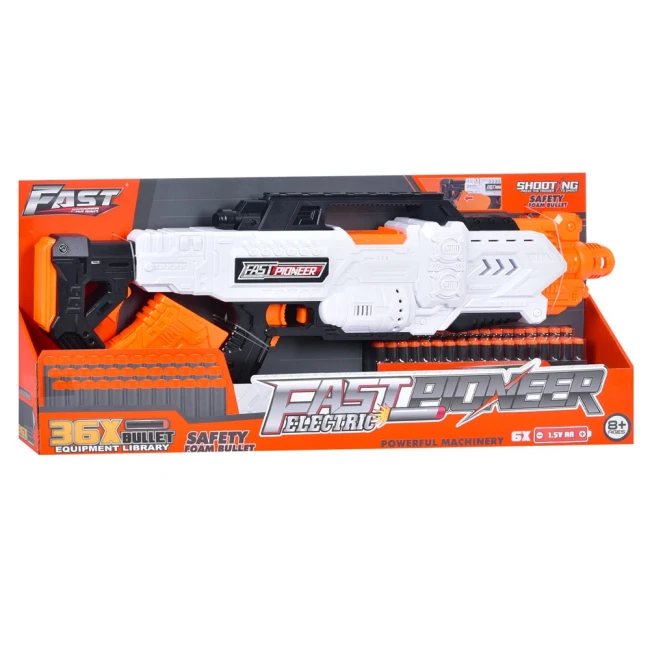 Игрушечный автомат Fast Pioneer BIG510 (36 мягких пуль, на батарейках) Игрушечный автомат Fast Pioneer BIG510 (36 мягких пуль, на батарейках)