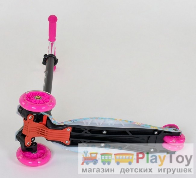 Детский трехколесный самокат Best Scooter MAXI 779-1331 (А 25533) абстракция, с подсветкой колес