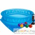 Дитячий надувний басейн Intex 58431-2 Літаюча тарілка 188 х 46 см з кульками 10 шт підстилкою та насосом