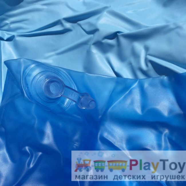 Дитячий надувний басейн Intex 58431-2 Літаюча тарілка 188 х 46 см з кульками 10 шт підстилкою та насосом