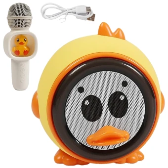 Детский караоке GMJ 9835 (Bluetooth, микрофон, колонка, изменение голоса, подсветка, USB, аккумулятор)