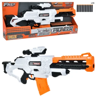 Игрушечный автомат Fast Pioneer BIG516 (36 мягких пуль, на батарейках)