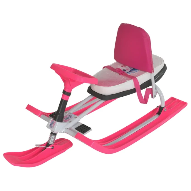 Детский снегокат Snow Scooter MS 1778-10-BR со спинкой Детский снегокат Snow Scooter MS 1778-10-BR со спинкой