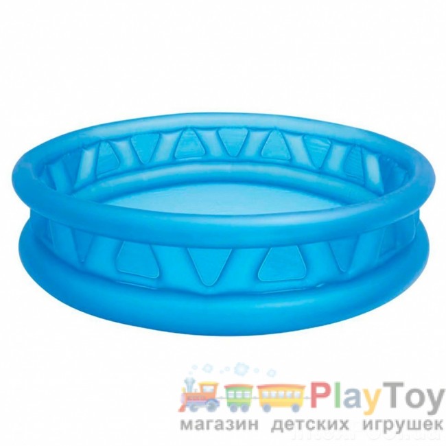 Дитячий надувний басейн Intex 58431-3 Літаюча тарілка 188 х 46 см з кульками 10 шт тентом підстилкою та насосом