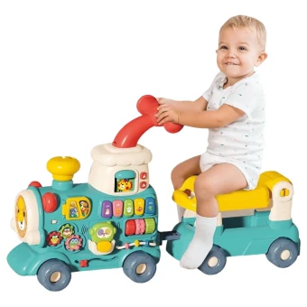 Ходунки детские Baby Walker 6064 Поезд 5в1 (игровая панель, музыка, свет, парогенератор, часы) Ходунки детские Baby Walker 6064 Поезд 5в1 (игровая панель, музыка, свет, парогенератор, часы)