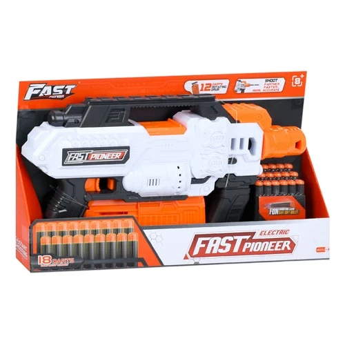 Игрушечный автомат Fast Pioneer BIG520 (18 мягких пуль, на батарейках) Игрушечный автомат Fast Pioneer BIG520 (18 мягких пуль, на батарейках)