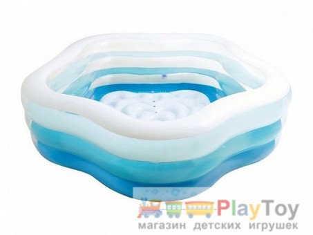 Детский надувной бассейн Intex (56495) морская звезда 185 х 180 х 53