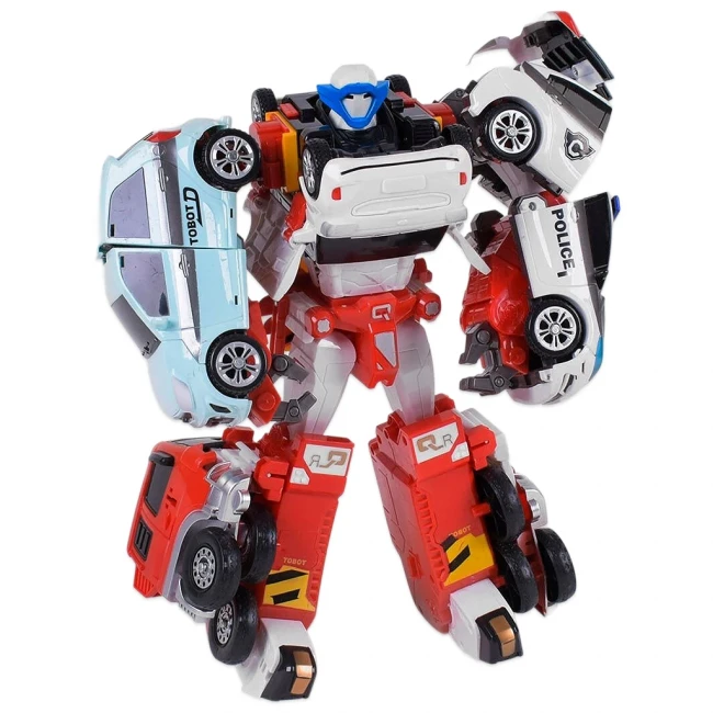 Трансформер Тобот Кватран (509) 33 см, 4 машинки