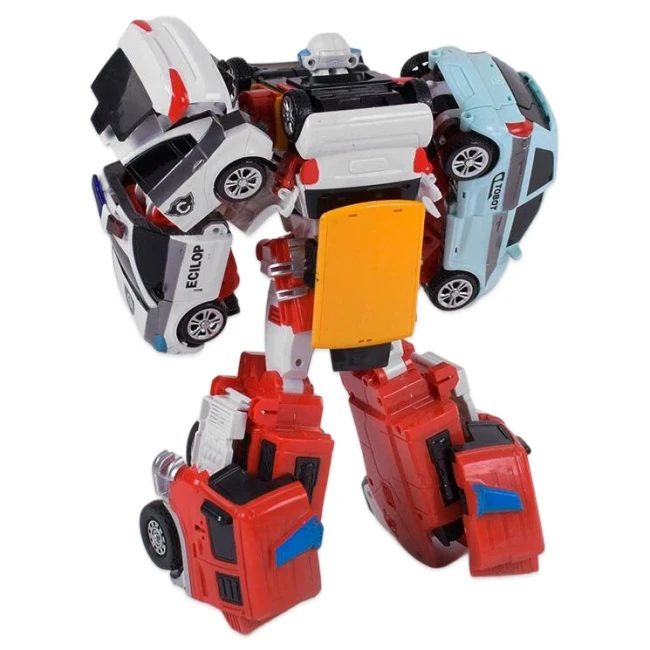 Трансформер Тобот Кватран (509) 33 см, 4 машинки