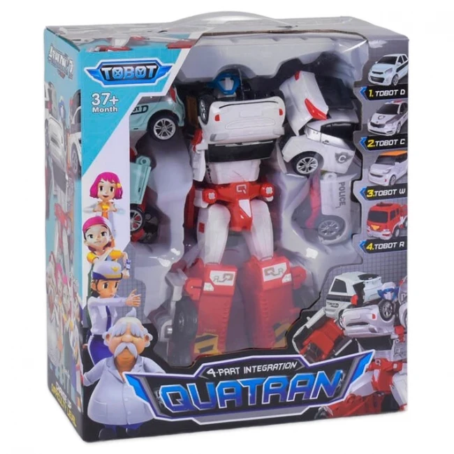 Трансформер Тобот Кватран (509) 33 см, 4 машинки