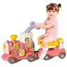 Ходунки дитячі Baby Walker 6065 Поїзд 5в1 (ігрова панель, музика, світло, парогенератор, годинник)