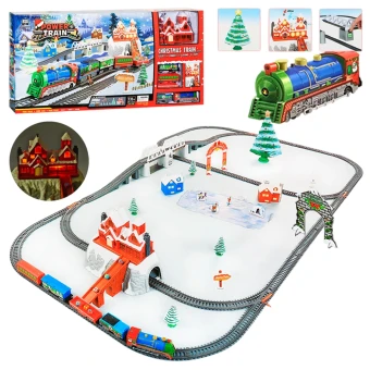 Железная дорога BSQ 21816 Новогодний экспресс (26 элементов, длина пути 732 см)