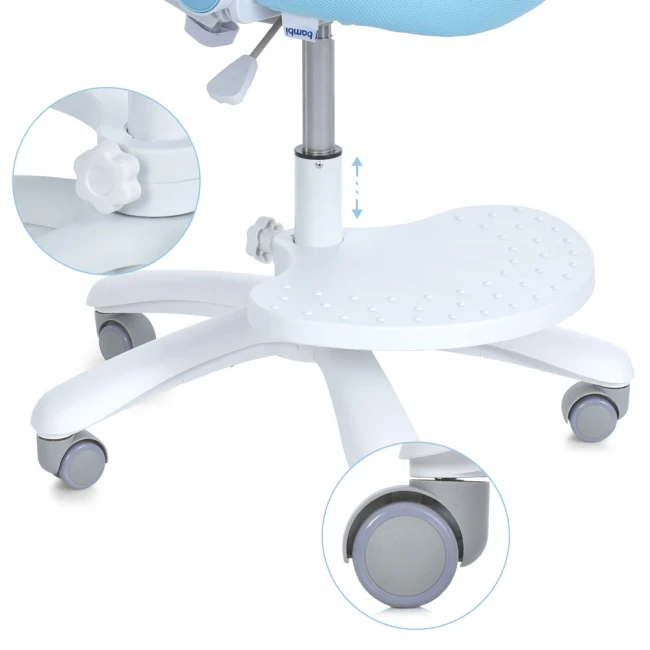 Детское кресло Bambi M 6057-4 с подлокотниками, регулировка спинки, сетка, подножка, блокировка колёс Детское кресло Bambi M 6057-4 с подлокотниками, регулировка спинки, сетка, подножка, блокировка колёс