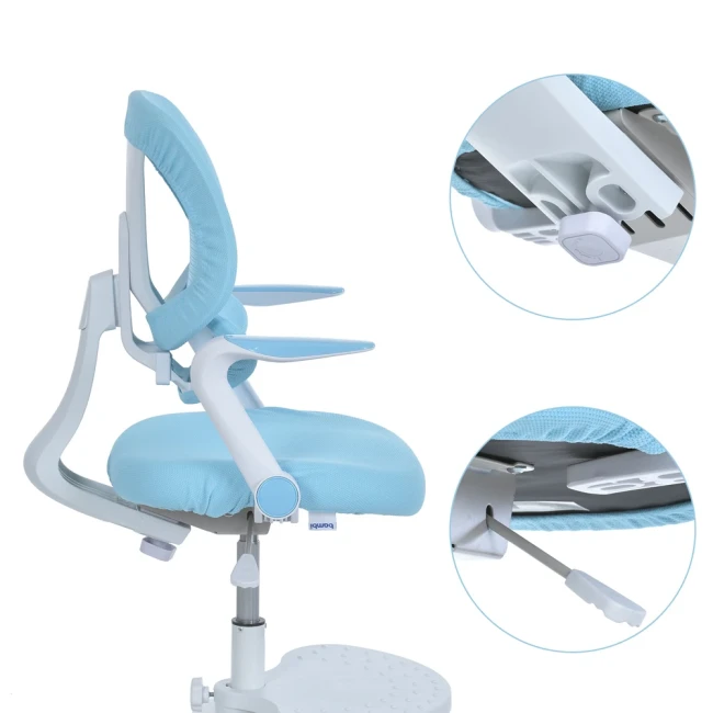 Детское кресло Bambi M 6057-4 с подлокотниками, регулировка спинки, сетка, подножка, блокировка колёс Детское кресло Bambi M 6057-4 с подлокотниками, регулировка спинки, сетка, подножка, блокировка колёс